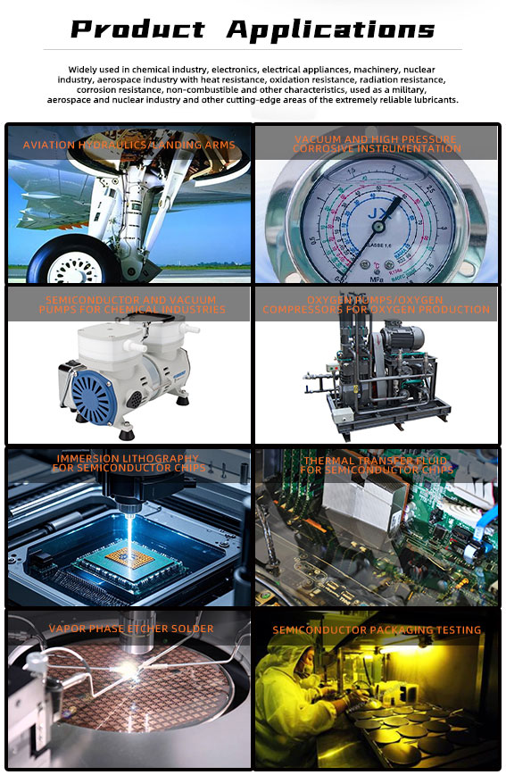 Customized Perfluoropolyether Oil PFPE 100A Fluorinated Lubricant Factory Available for Trial Samples