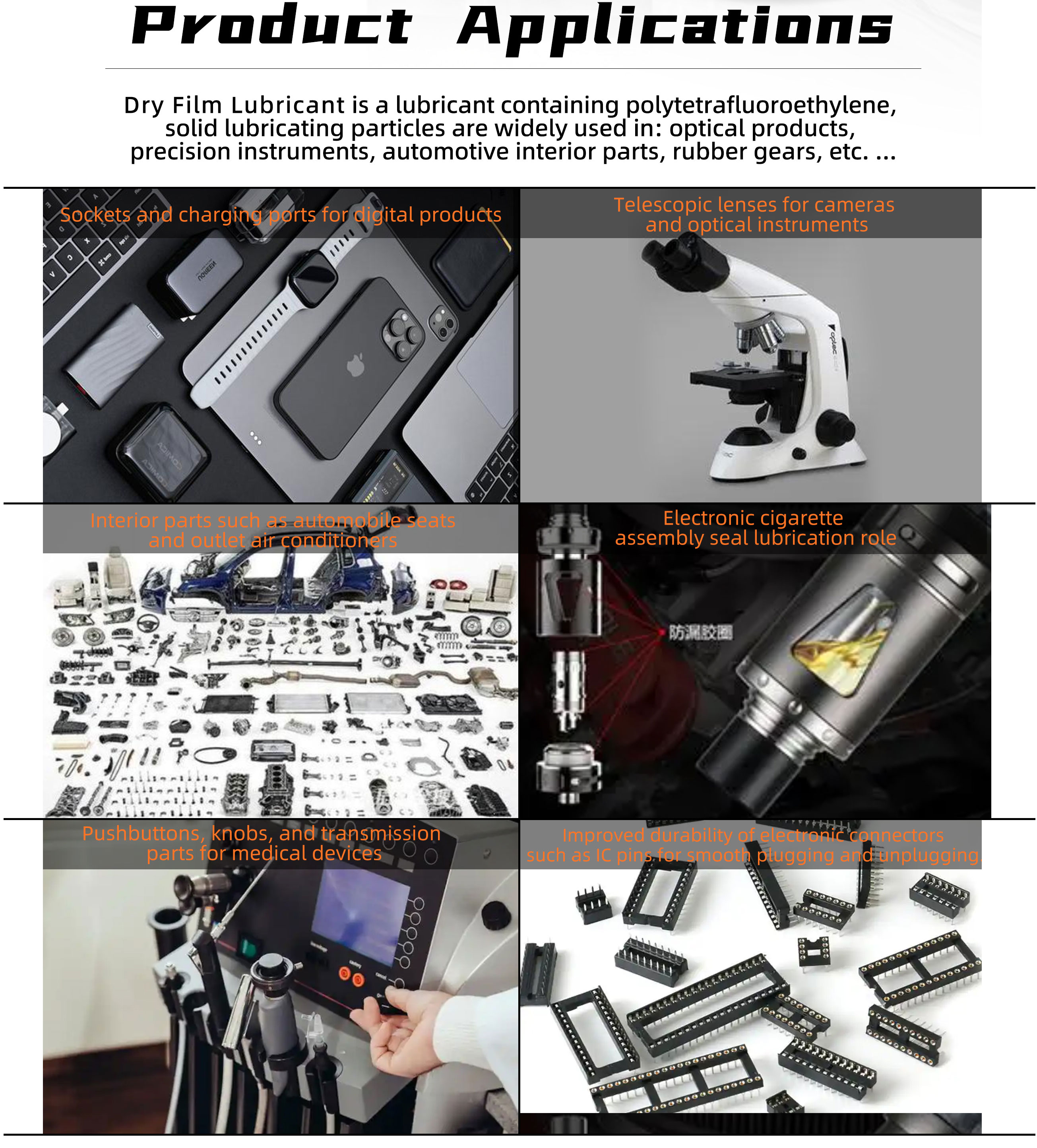 Dry Film Lubricant Replace CFD-409Z Special Lubricant For Electronic Digital Accessories