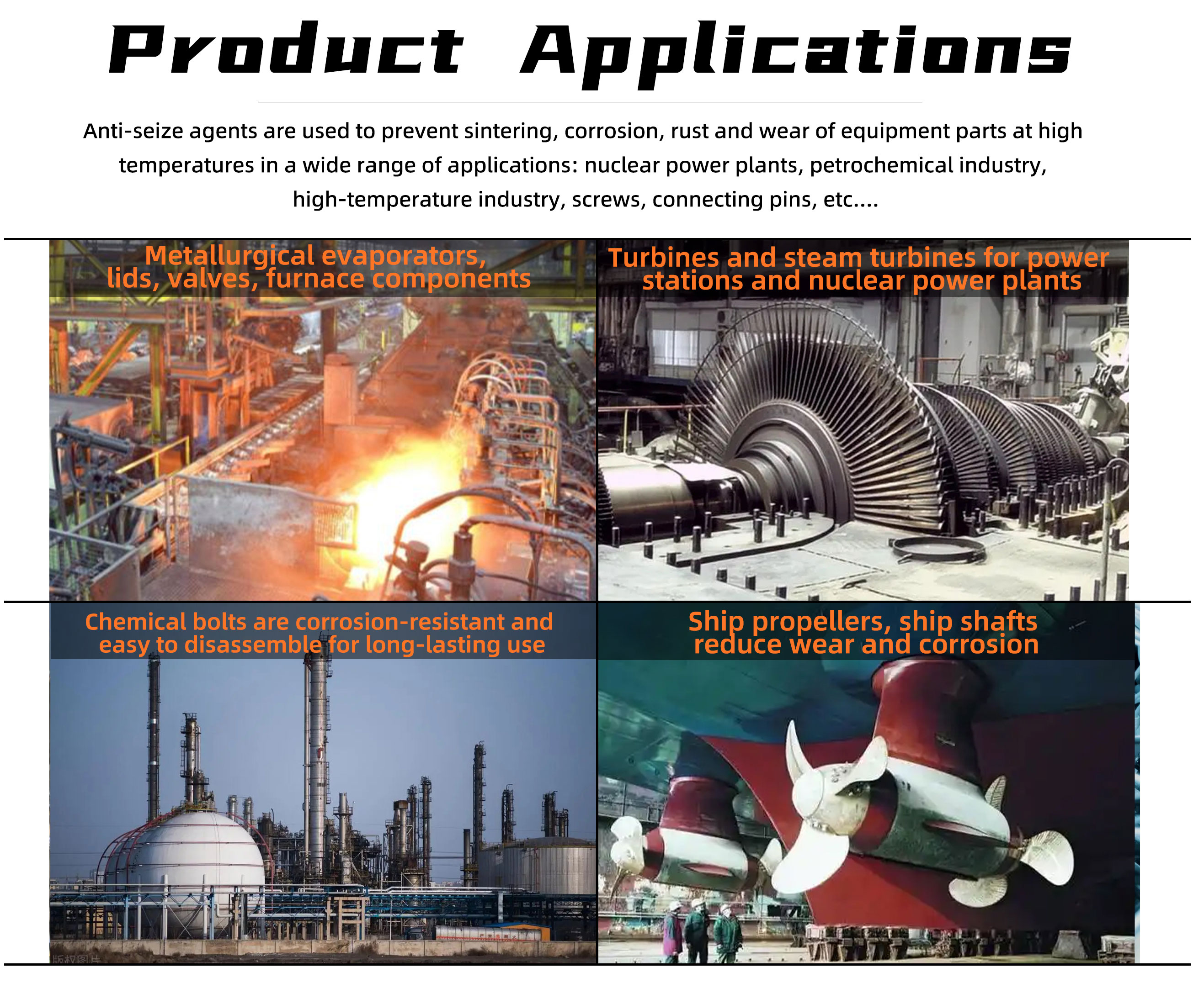 High Temperature Copper Anti-seize Grease Compound Paste for Thread Screws