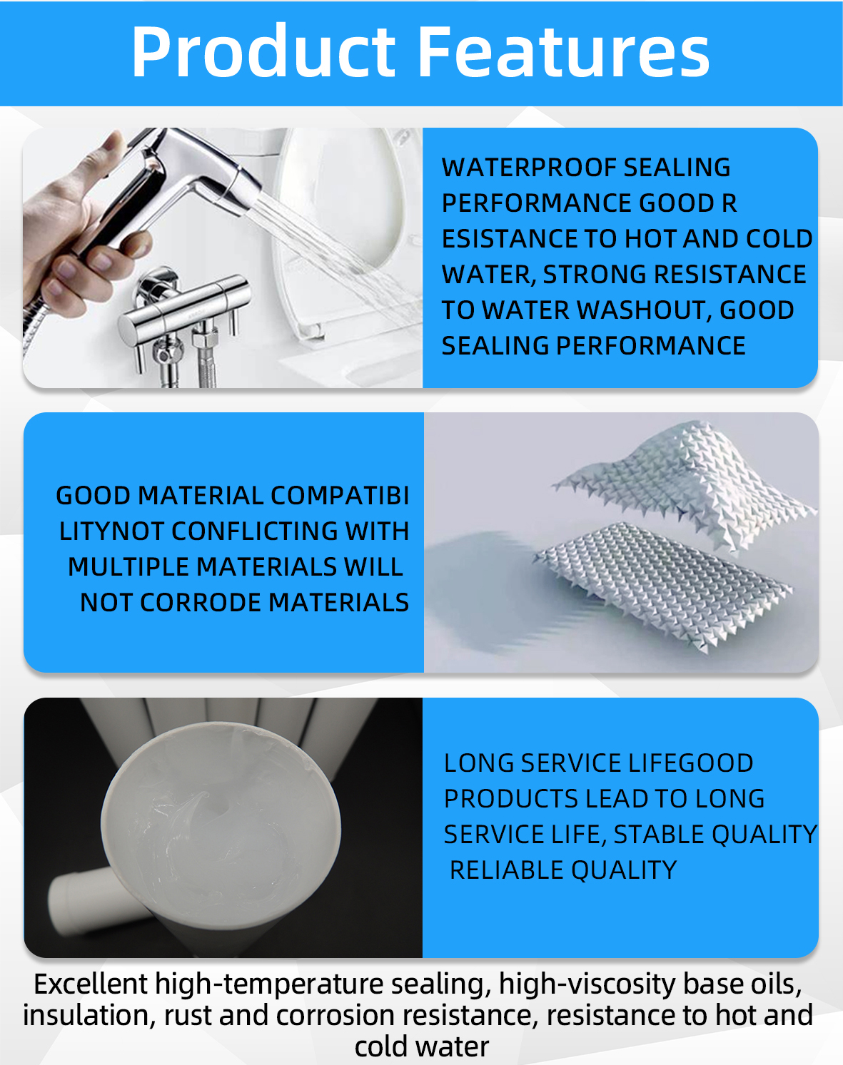 High vacuum silicone grease Semi-translucent valve lubricant euivalent to DC111
