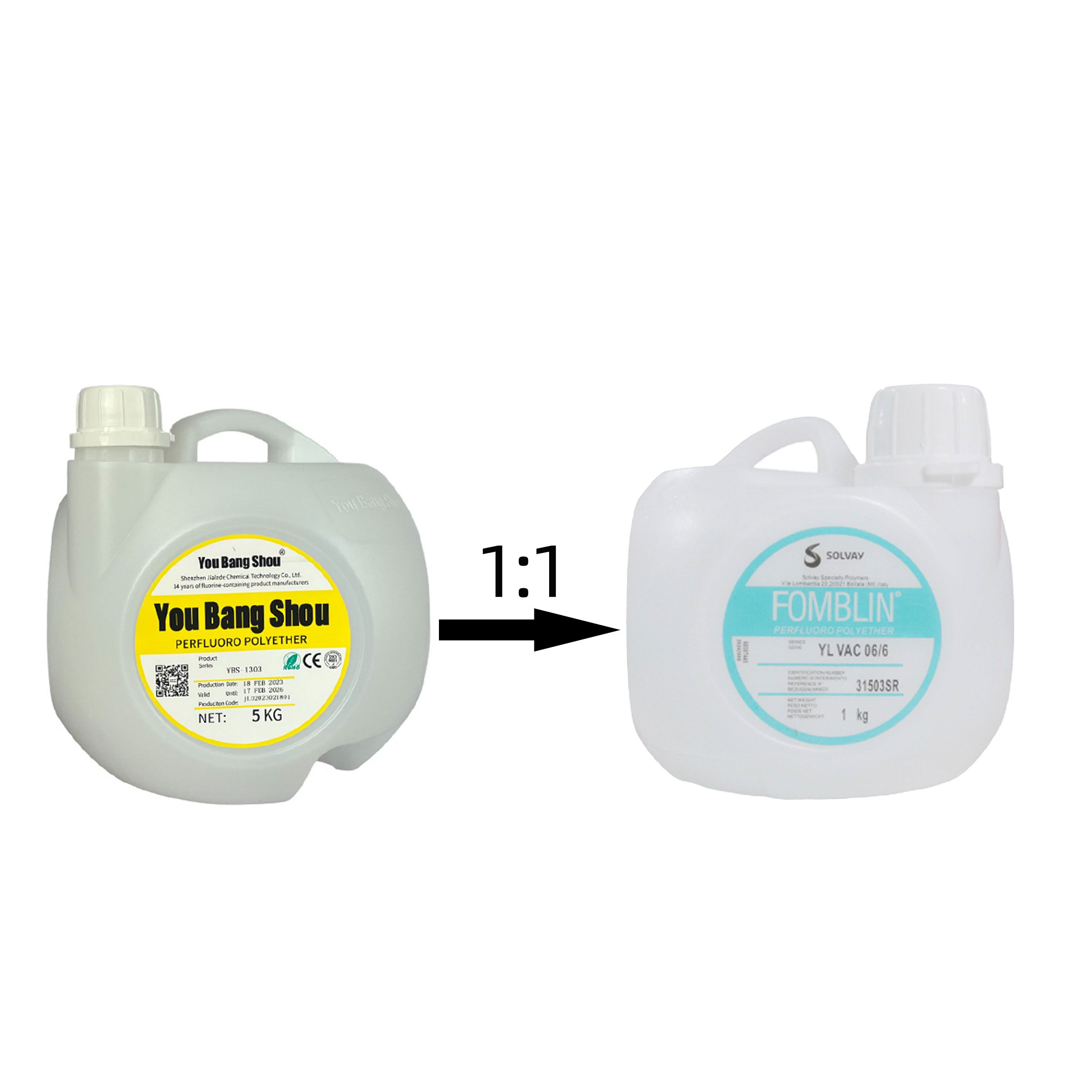 Perfluoropolyether PFPE Oil Solvay Fomblin YL VAC 25/6 06/6 14/6 25/6 Vacuum Vacuum Pump Oil