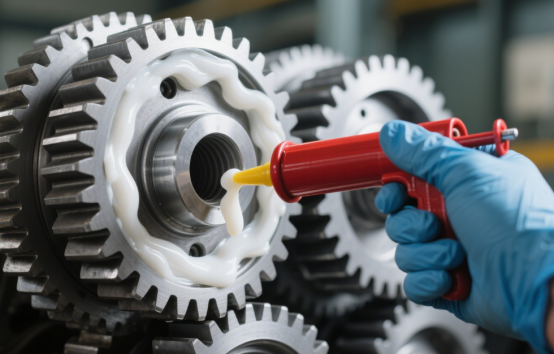 Proper Gear Grease Application with Perfluoropolyether Grease